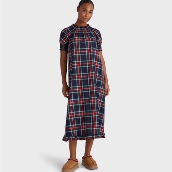 Hill House Navy Tartan Plaid Caroline Nap Dress - Picture 2 of 7